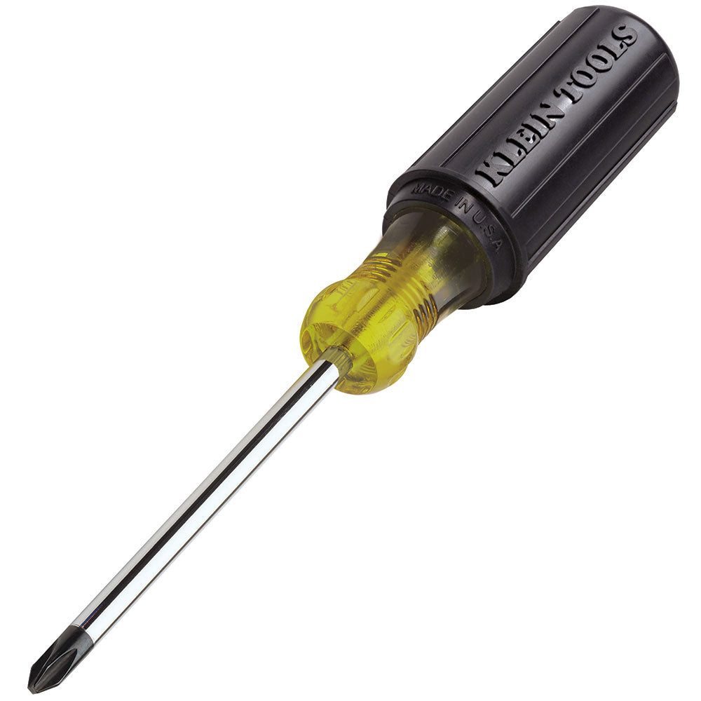 Klein 603-4 Professional #2 Phillips Screwdriver with 4-Inch Round Shank for Precise Torque Applications