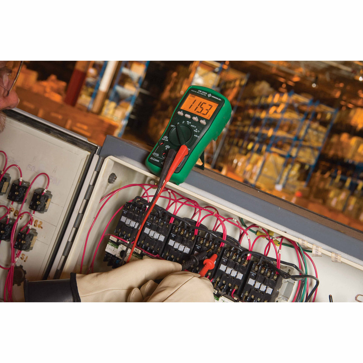 Greenlee DM-200A Digital Multimeter: 6,000-Count, 1000V, 8A Capability