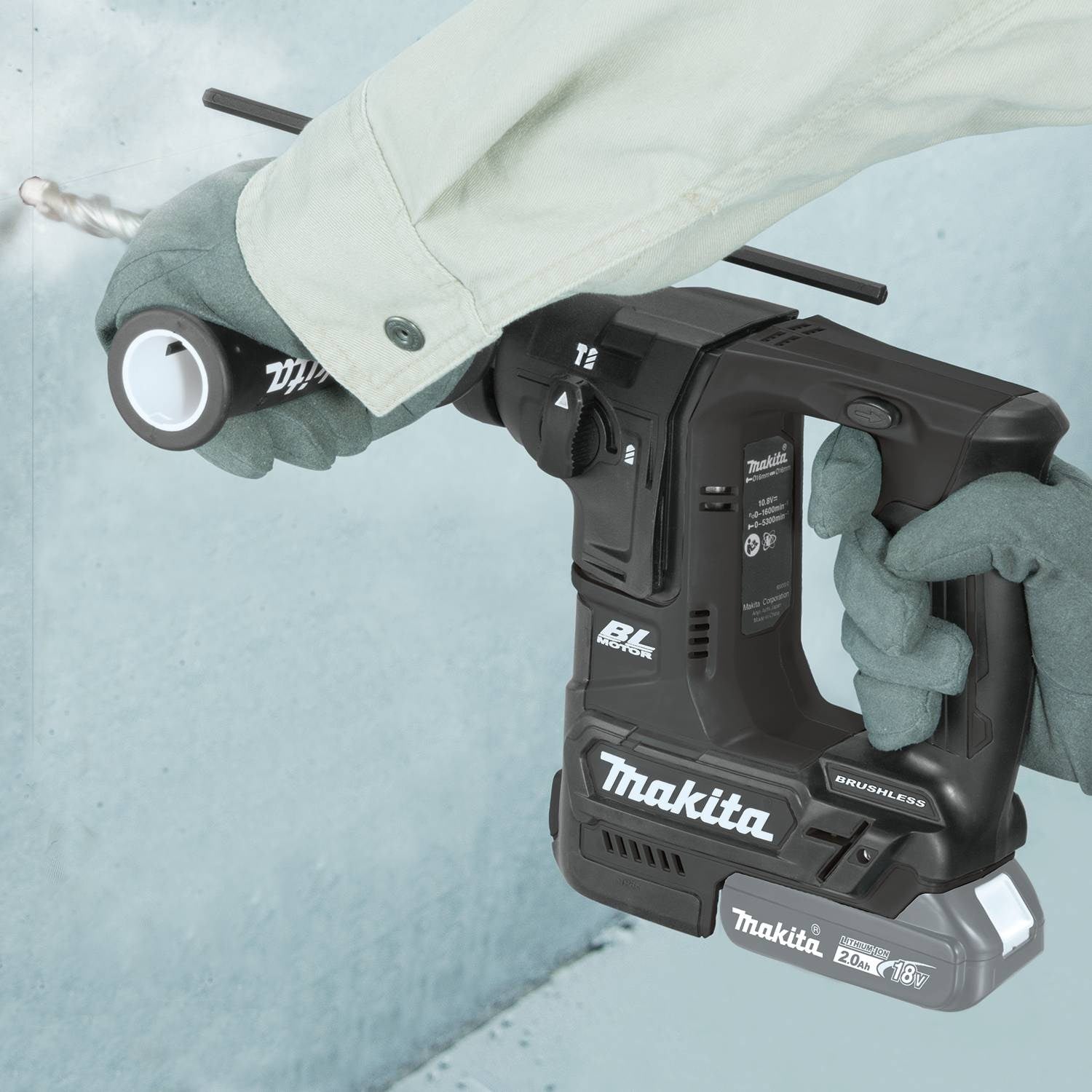 Makita 18V LXT Sub-Compact Brushless Rotary Hammer Drill, Model XRH06ZB with 11/16-inch Capacity