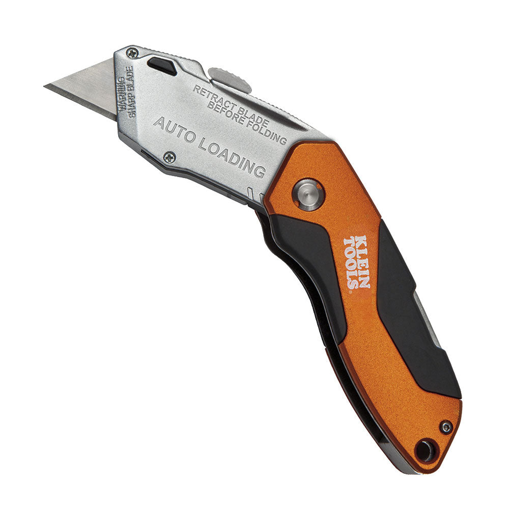Klein 44130 Automatic-Loading Foldable Utility Knife for Professional and DIY Use