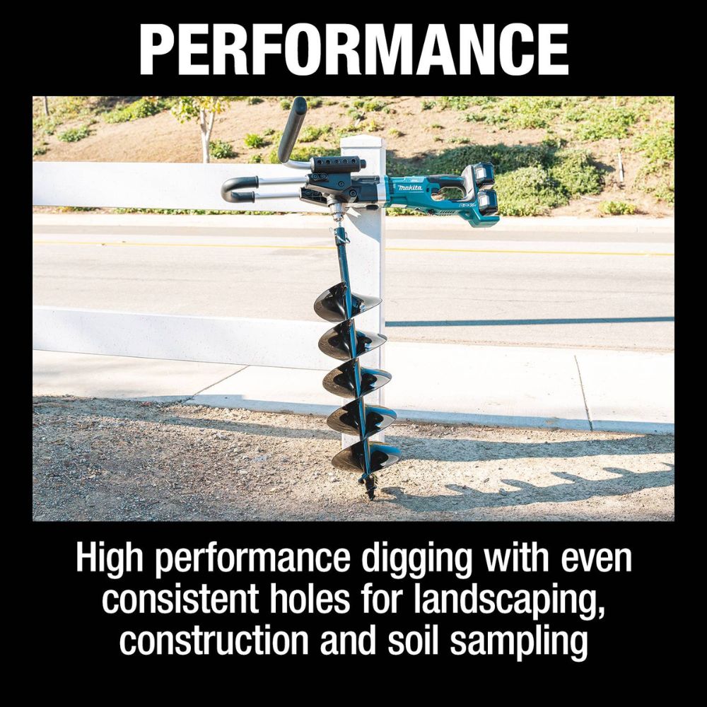 Makita 36V (18V X2) LXT Brushless Earth Auger Kit with Dual - port 5.0Ah Charger