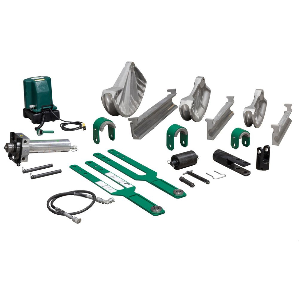 Greenlee 881GXDE980 Hydraulic Conduit Cam - Track Bender for 2 - 1/2 Inches, 3 Inches, and 4 Inches Conduit with Hydraulic Pump