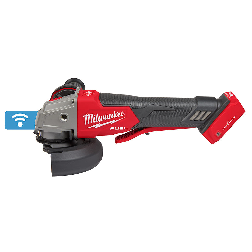 Milwaukee M18 FUEL™ 4-1/2 / 5 Cordless Braking Grinder with ONE-KEY™ & Paddle Switch