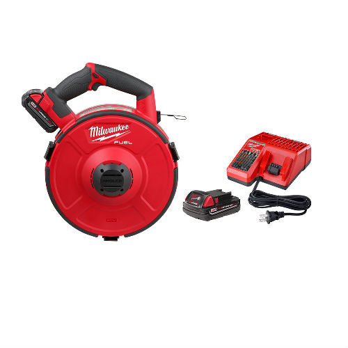 Milwaukee 2873A - 22 M18 FUEL Angler 120 - Foot Steel Pulling Fish Tape Kit for Electrical Wiring Jobs