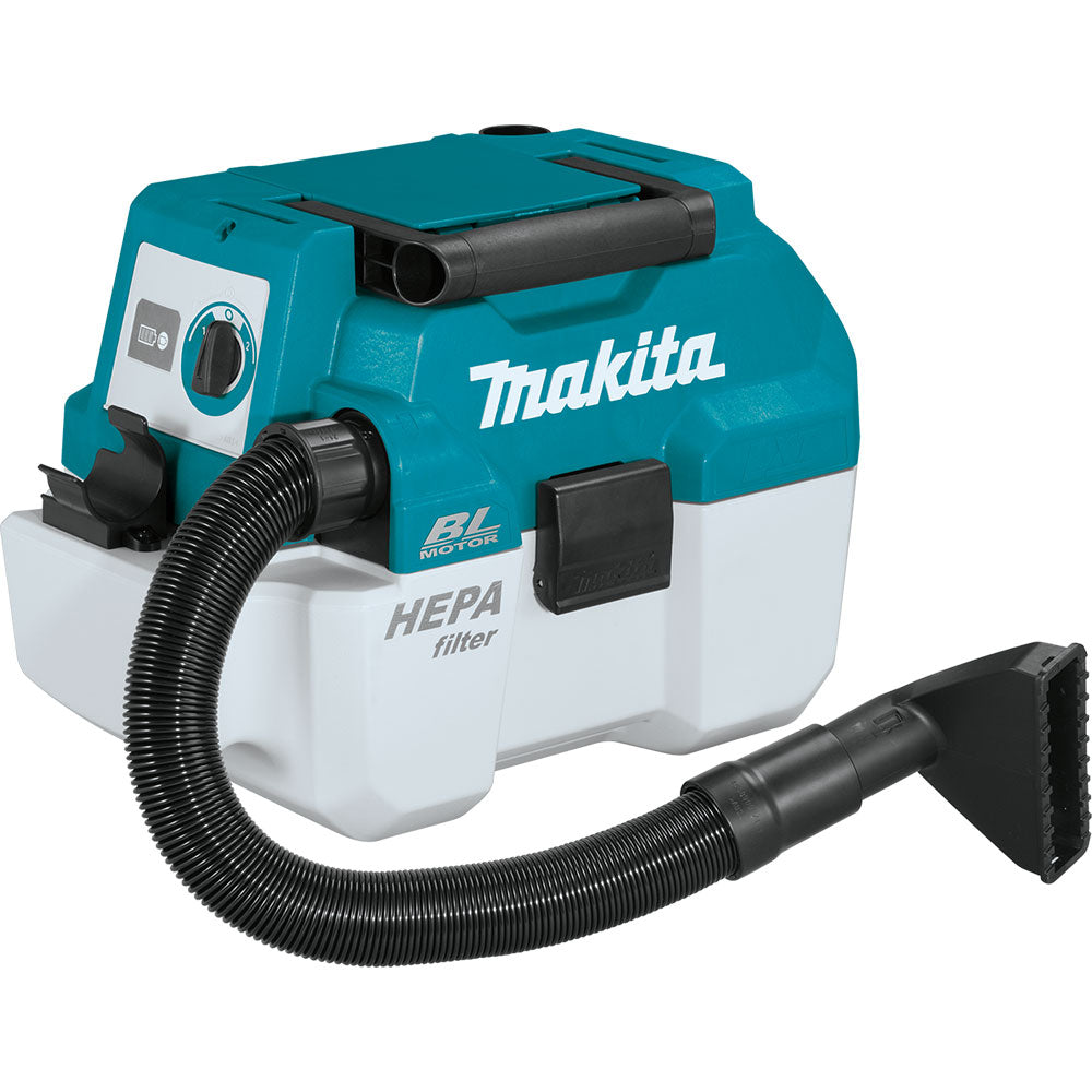 Makita XCV11T 18V LXT Cordless Portable Wet and Dry Dust Extractor and Vacuum Cleaning Kit with 5.0Ah Batteries