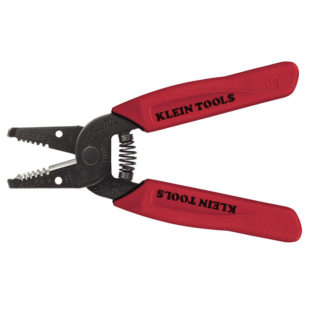 Klein 11046 Professional Wire Stripping and Cutting Tool for 16 - 26 AWG Stranded Wires