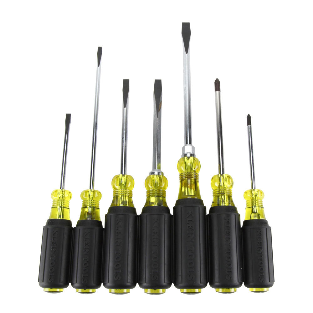 Klein 85076 High - Quality 7 - Piece Screwdriver Set with Slotted and Phillips Heads