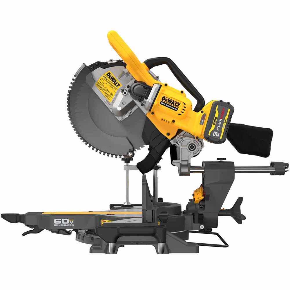 DeWalt 60V MAX Brushless Cordless 12in Double - Bevel Sliding Miter Saw Kit for Demanding Jobs