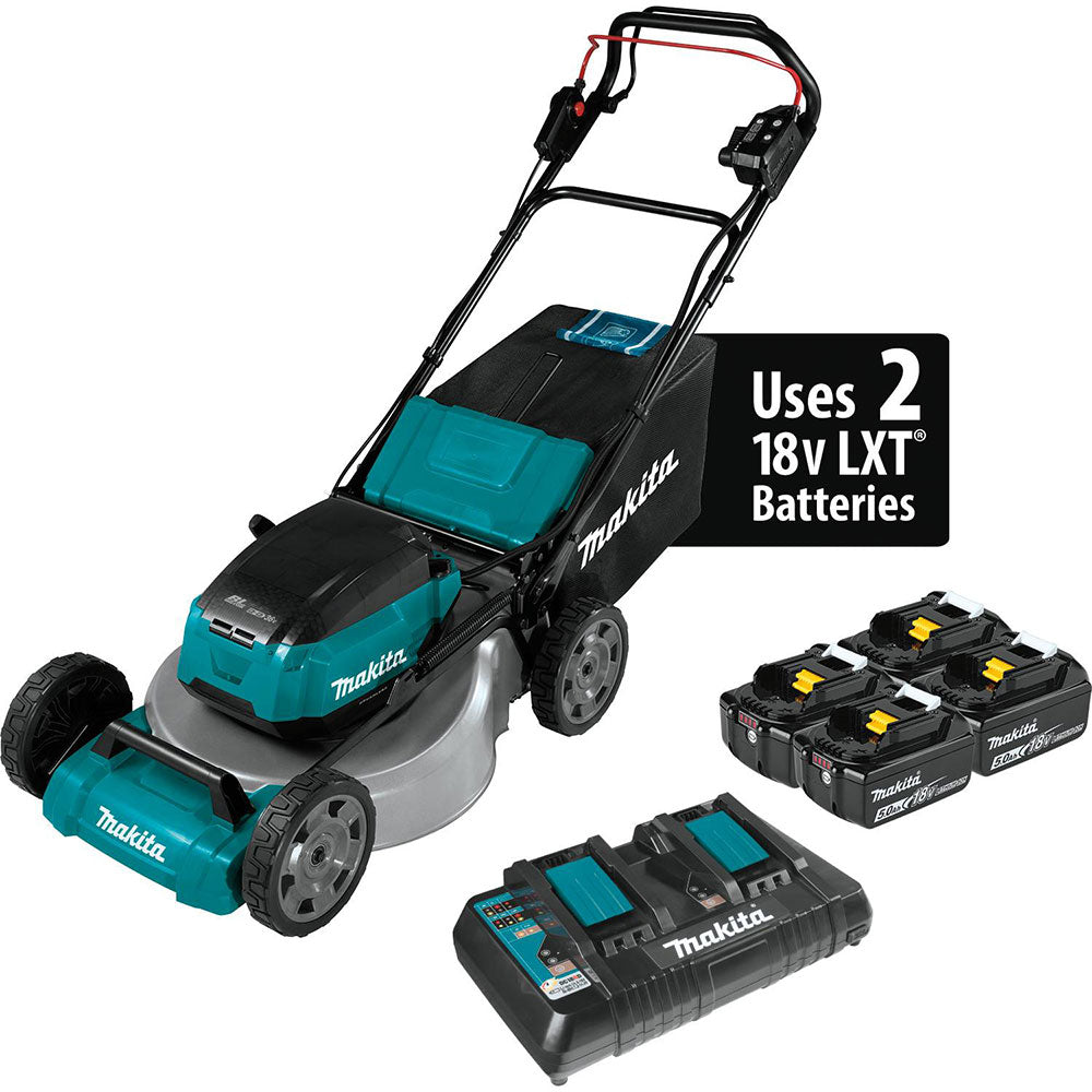 Makita 18V X2 (36V) LXT Cordless 18-Inch Self-Propelled Lawn Mower Kit