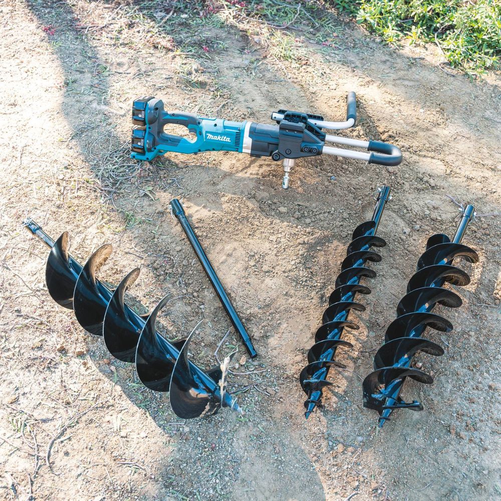 Makita 36V (18V X2) LXT Brushless Earth Auger Kit with Dual - port 5.0Ah Charger