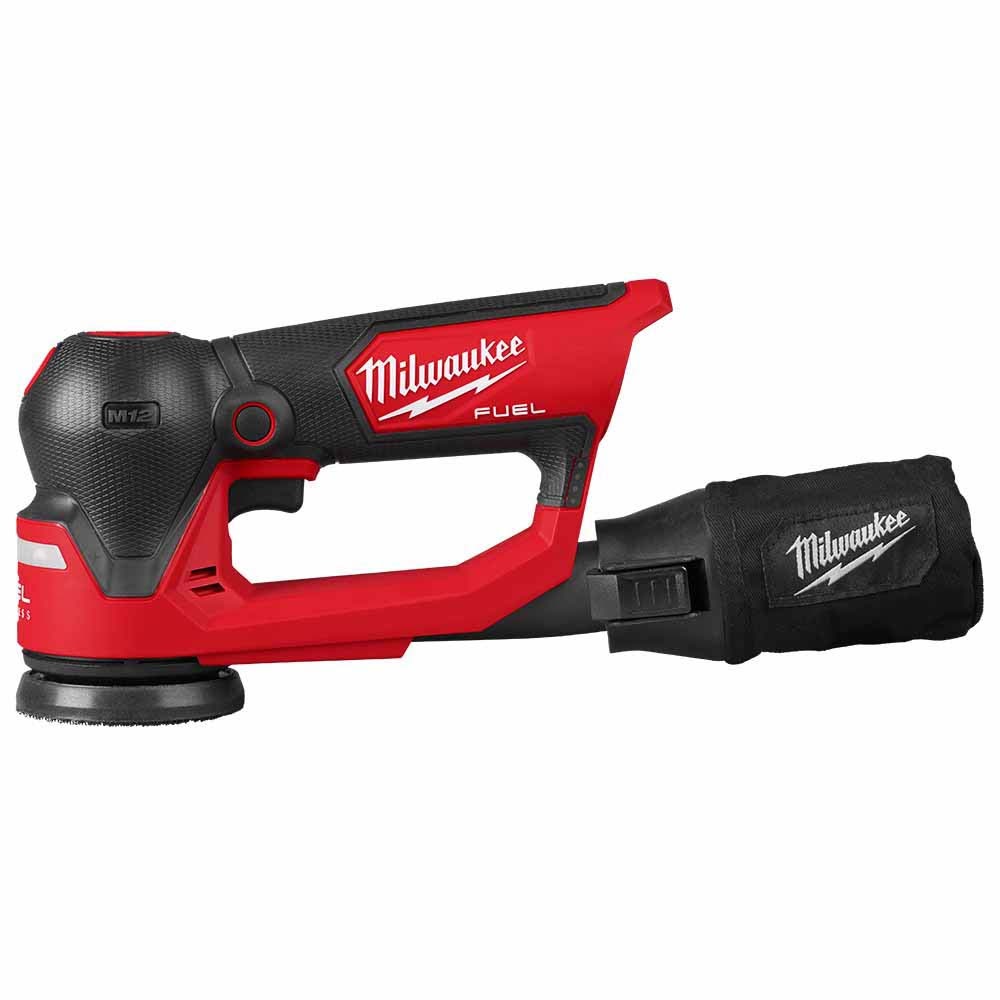 Milwaukee M12 FUEL 3-Inch Random Orbital Detail Sander - Ideal Tool for Professional Carpenters, Remodelers, and General Contractors