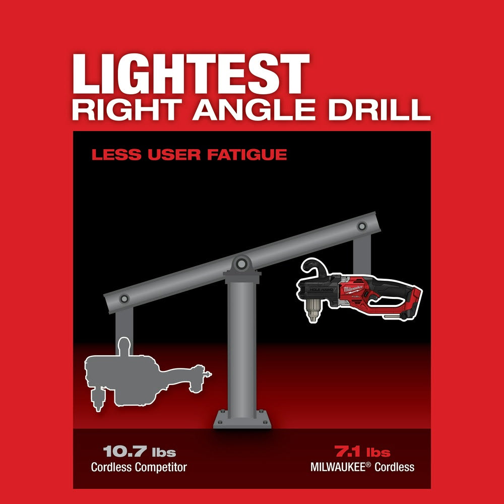 Milwaukee M18 FUEL 1/2 Right Angle Drill 2807-20 - High - Performance Bare Tool