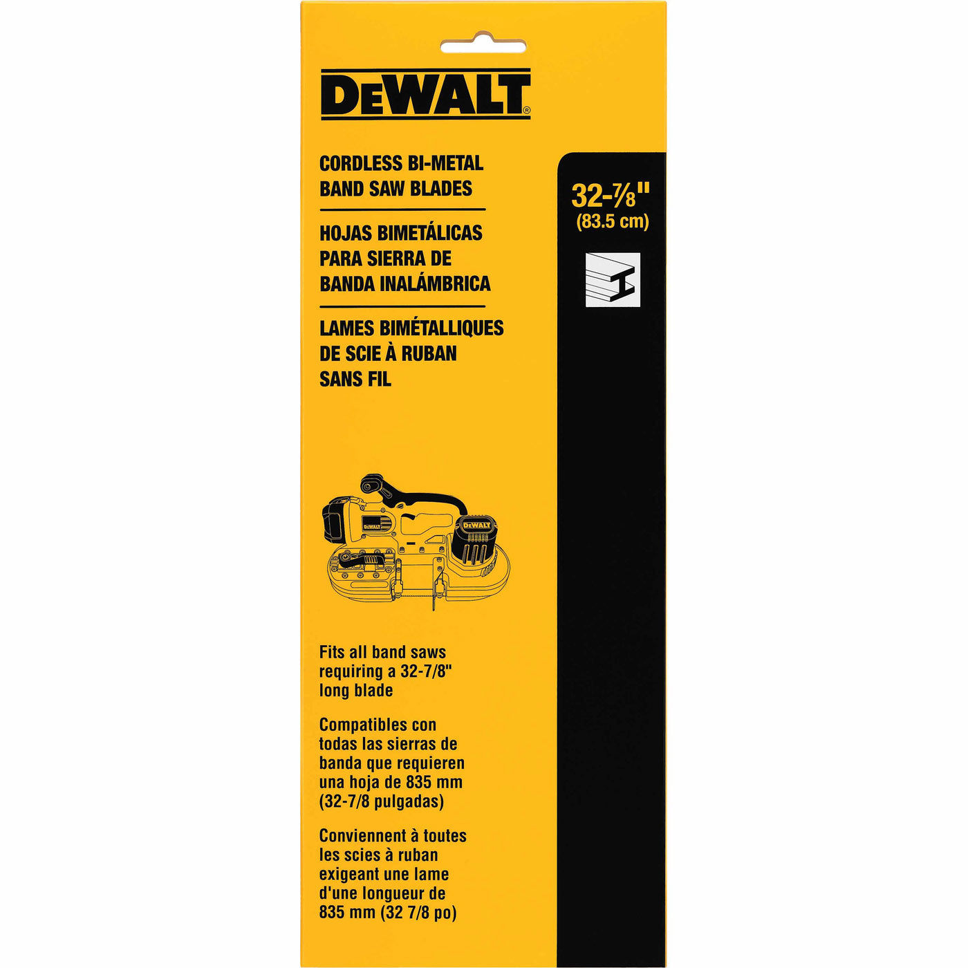 DeWalt DW3983C Portable Band Saw Blade with 18 Teeth Per Inch, .020 Thickness, 3-Pack