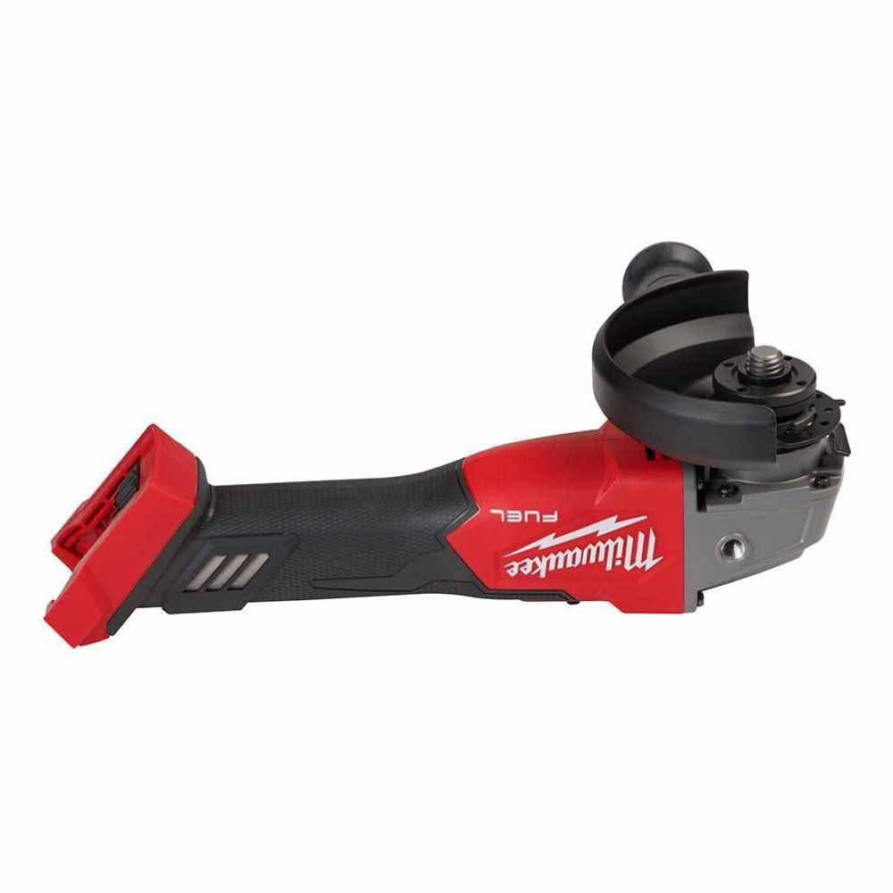 Milwaukee M18 FUEL™ 4-1/2 Inches / 5 Inches Variable Speed Braking Angle Grinder with Slide Switch Lock-On for Heavy-Duty Grinding and Cutting