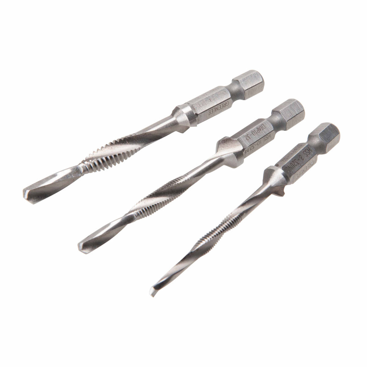 Greenlee 8-32 DRILL/TAP DTAP8-32 with Quick-Change Hex Shank