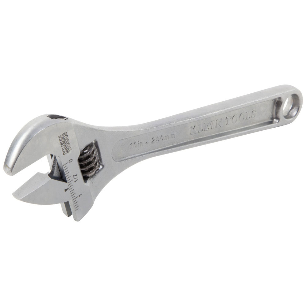 Klein Tools 10-Inch Extra-Capacity Adjustable Wrench for Heavy-Duty Jobs