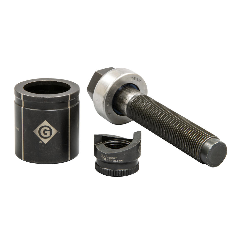 Greenlee K2BB-3/4 Manual Knockout Set for 3/4 Conduit with Slug - Buster Feature