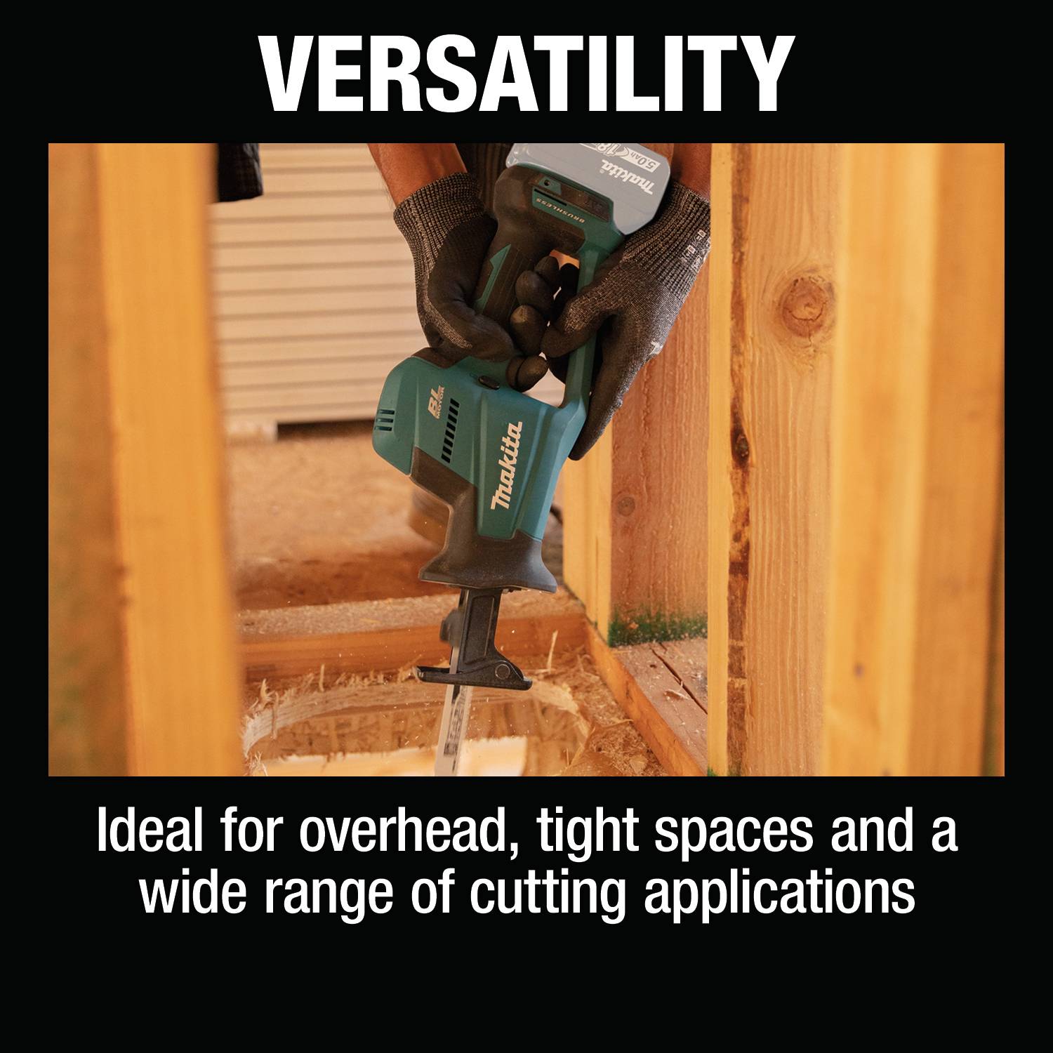 Makita 18V LXT Lithium-Ion Brushless Cordless Compact One-Handed Fast Recipro Saw, Tool Only