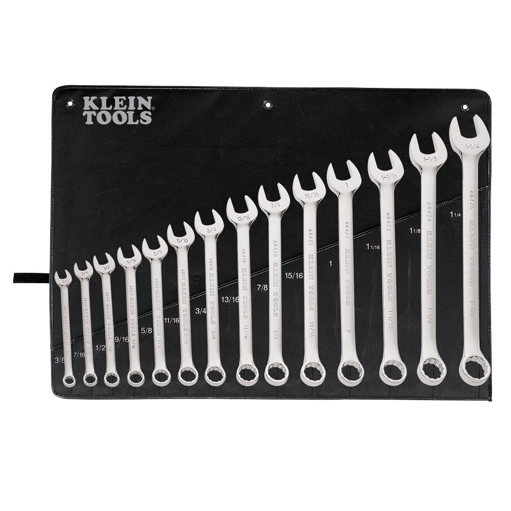 Klein Tools High - Quality 14 - Piece Combination Wrench Set for General - Purpose Use