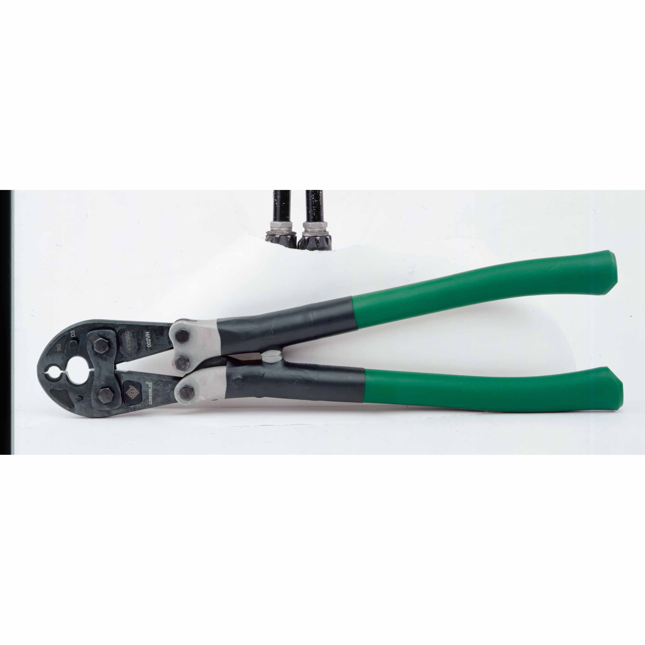 Greenlee K425BG Professional Manual Crimping Tool with D3 and BG Die Grooves for Electrical Connections