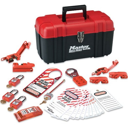 MasterLock 1457E410KA Comprehensive Electric Lockout Kit for Workplace Safety
