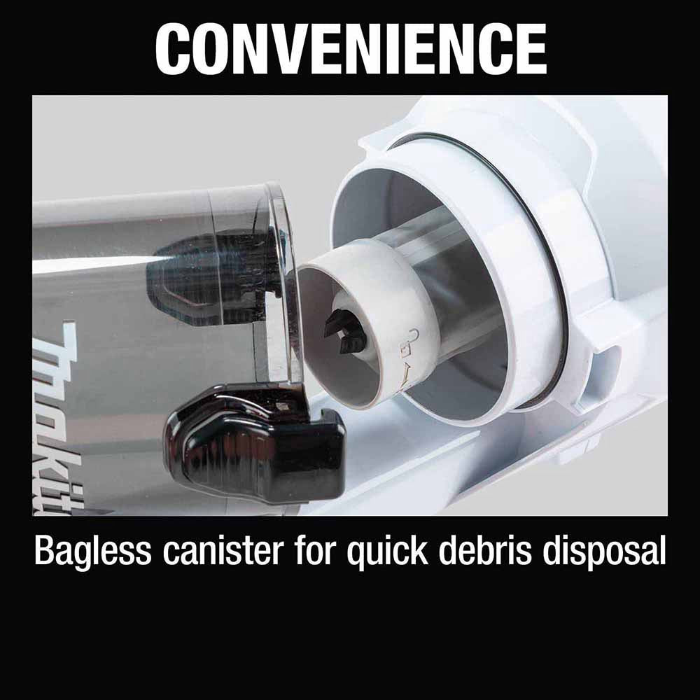 Makita 18V LXT Lithium-ion Compact Brushless Cordless Cyclonic 4-Speed Stick Vacuum Cleaner (Tool Only) - Ideal for Quick and Efficient Cleaning