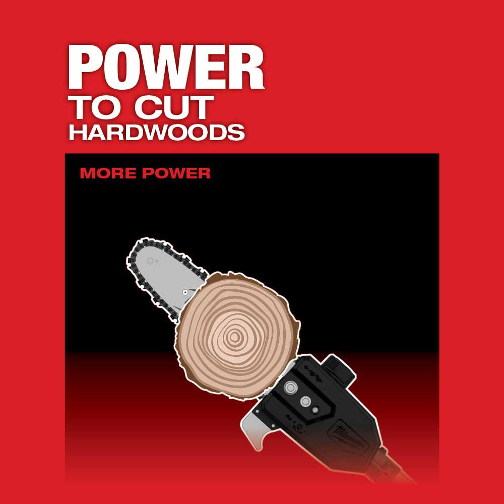 Milwaukee M18 FUEL 10' Pole Saw Kit with QUIK-LOK for Hardwood Cutting