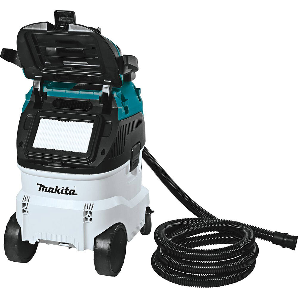 Makita VC4210L 11-Gallon High-Performance Wet/Dry Dust Extractor with HEPA Filter for Concrete and Woodworking Applications