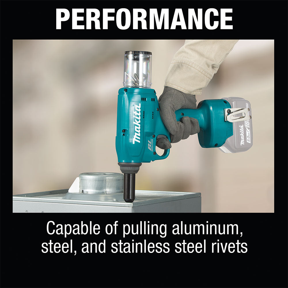 Makita 18V LXT Brushless Cordless Rivet Tool XVR01Z - Tool Only