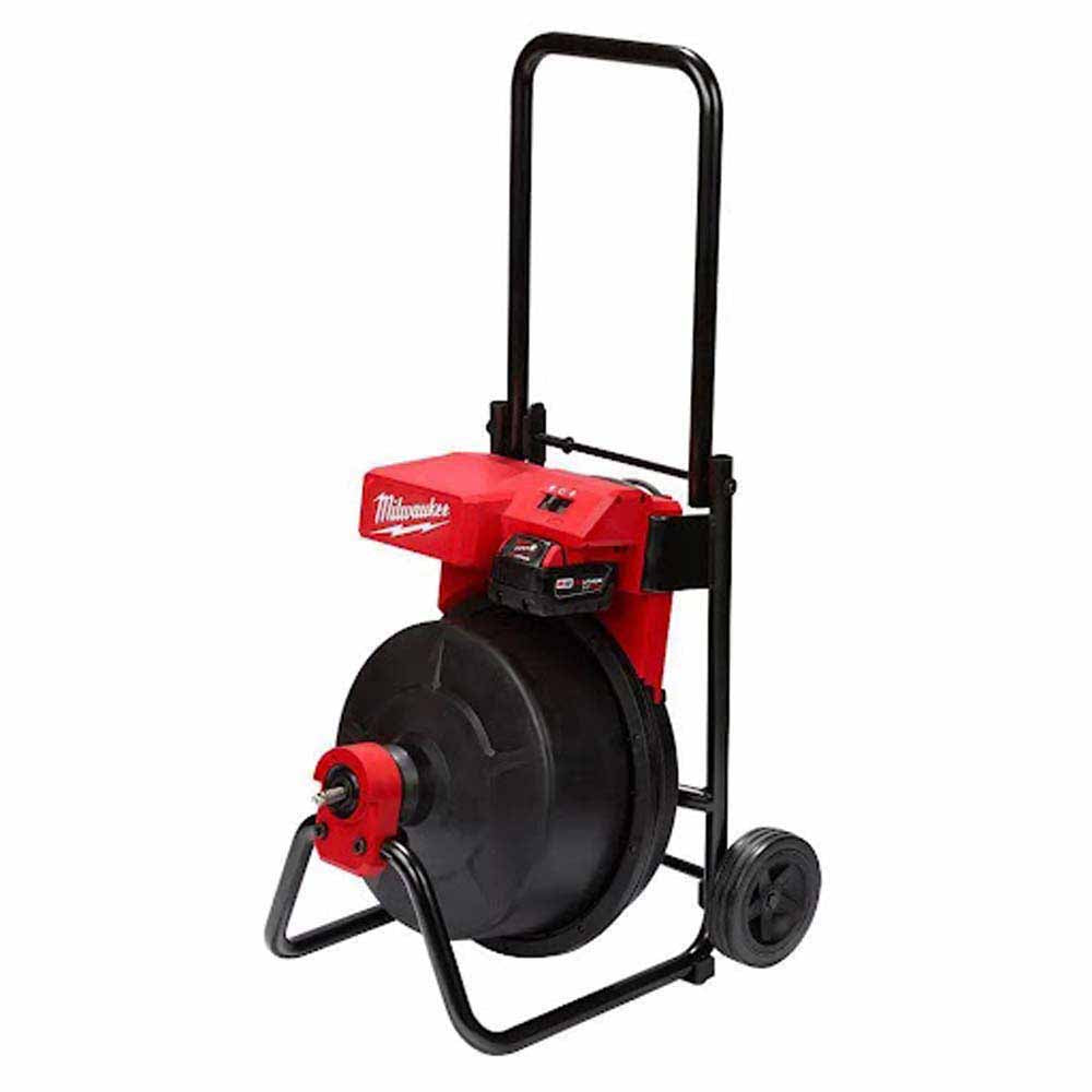 Milwaukee M18 Electric Drum Drain Auger Machine 2817A - 21 for 3/8 - 1/2 Inch Cable