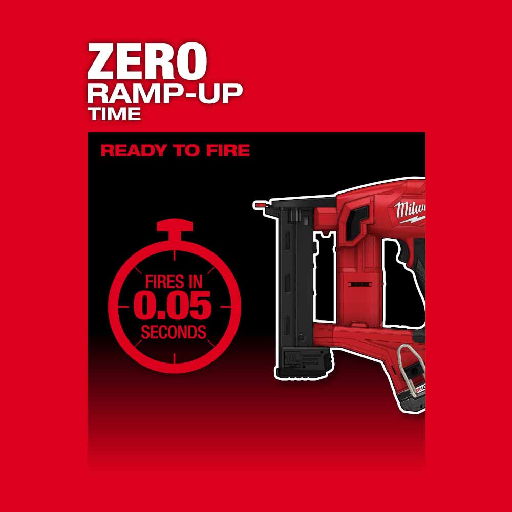 Milwaukee 2749-20 M18 FUEL Cordless 18GA 1/4 Narrow Crown Stapler - Stand - Alone Tool for High - Efficiency Stapling