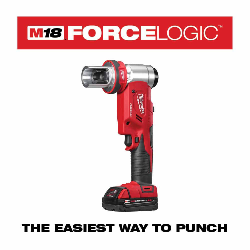 Milwaukee M18 FORCELOGIC 10-Ton 1/2 to 4 Kit Knockout Tool
