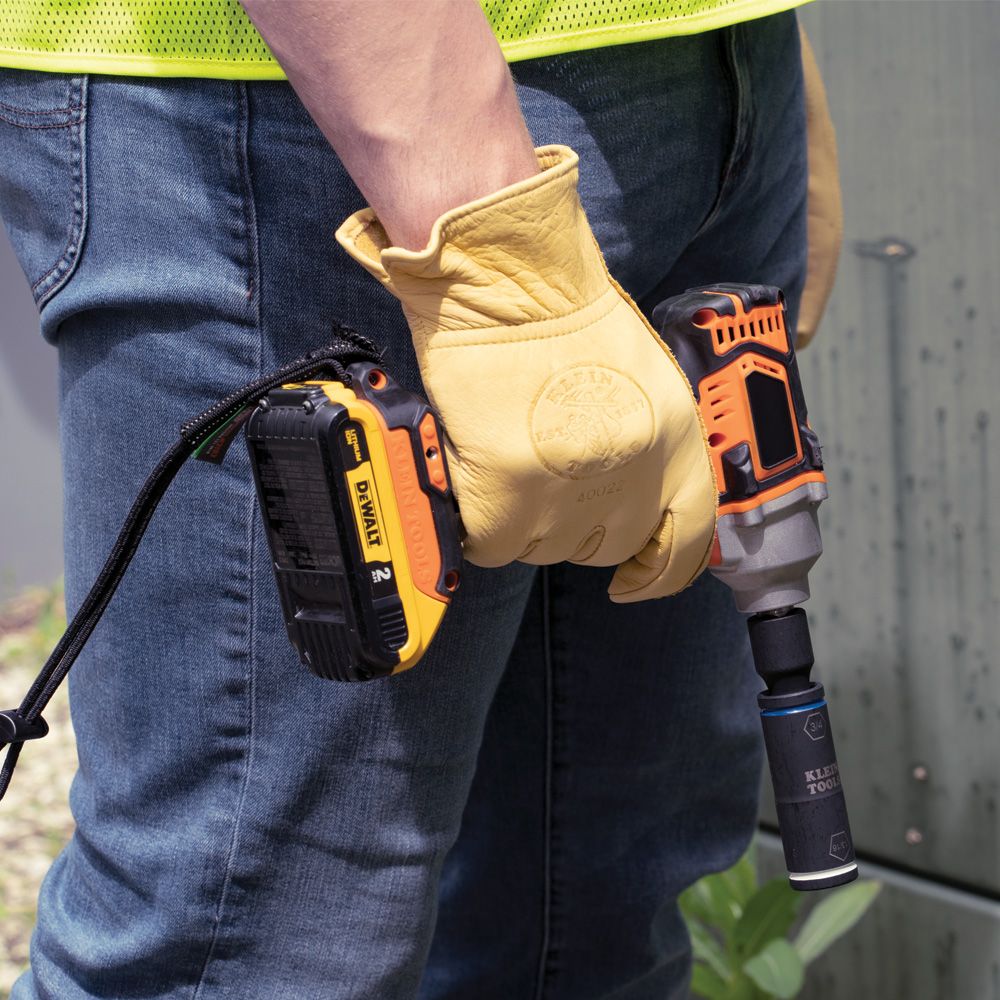 Klein 66080 Impact - Rated 2 - in - 1 Penta/Hex Flip Socket with Rust - Resistant Adapter
