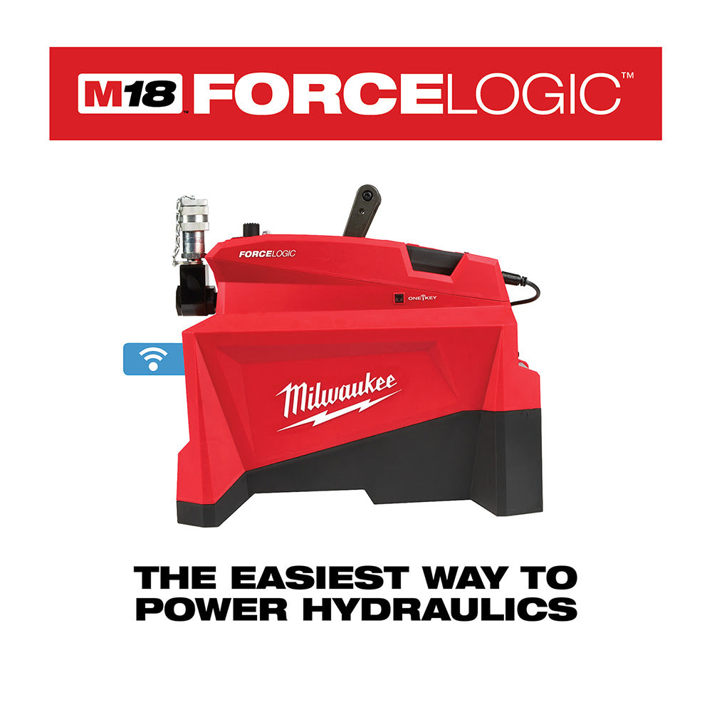 Milwaukee M18 FORCE LOGIC 10,000psi High - Performance Hydraulic Pump Kit for Efficient Transmission Line Installation