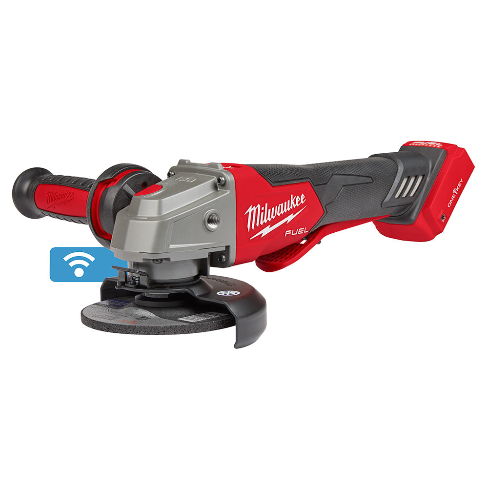 Milwaukee M18 FUEL™ 4-1/2 / 5 Cordless Braking Grinder with ONE-KEY™ & Paddle Switch