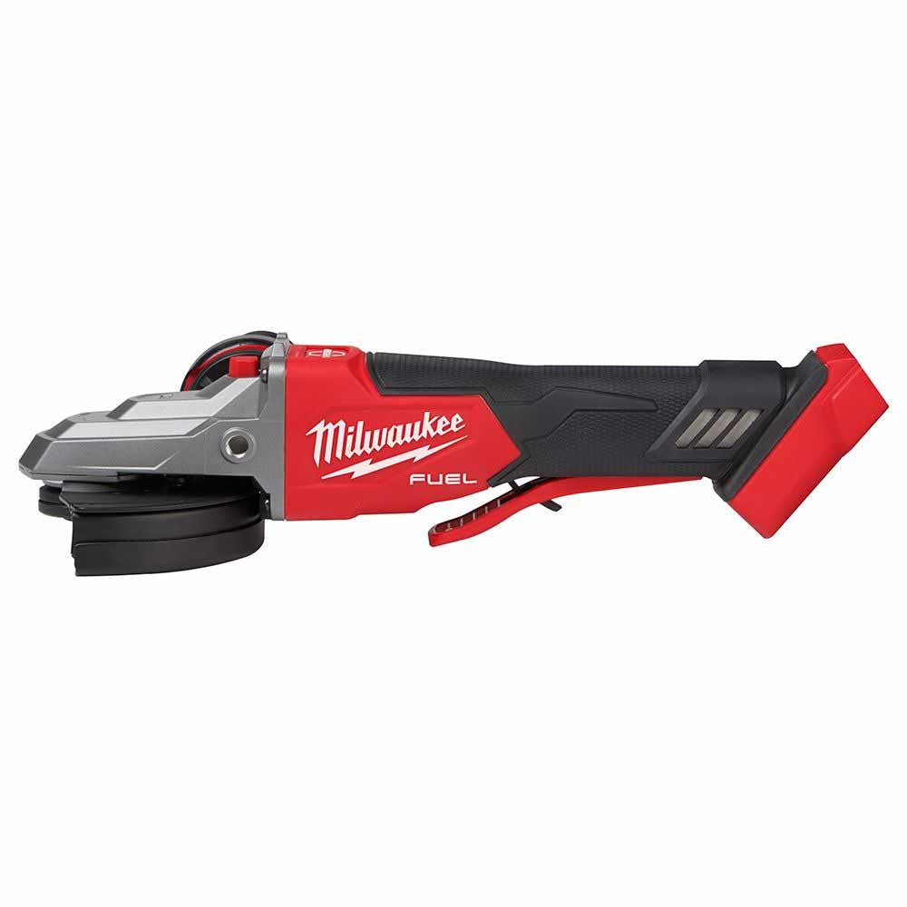 Milwaukee 2886 - 20 M18 FUEL™ 5 - Inch Flat - Head Braking Angle Grinder with Paddle Switch and No - Lock Function