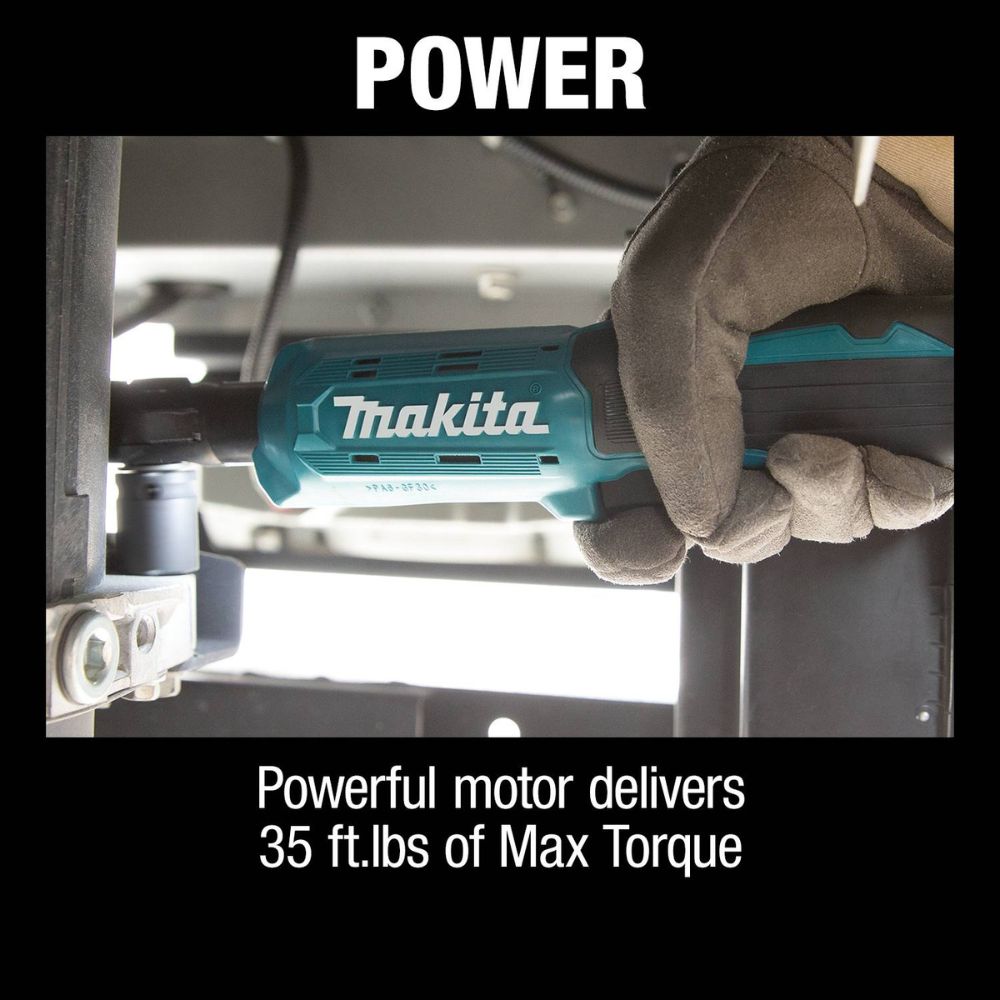 Makita 18V LXT Cordless Ratchet Kit with 2.0Ah Battery, Interchangeable Anvils & LED Light