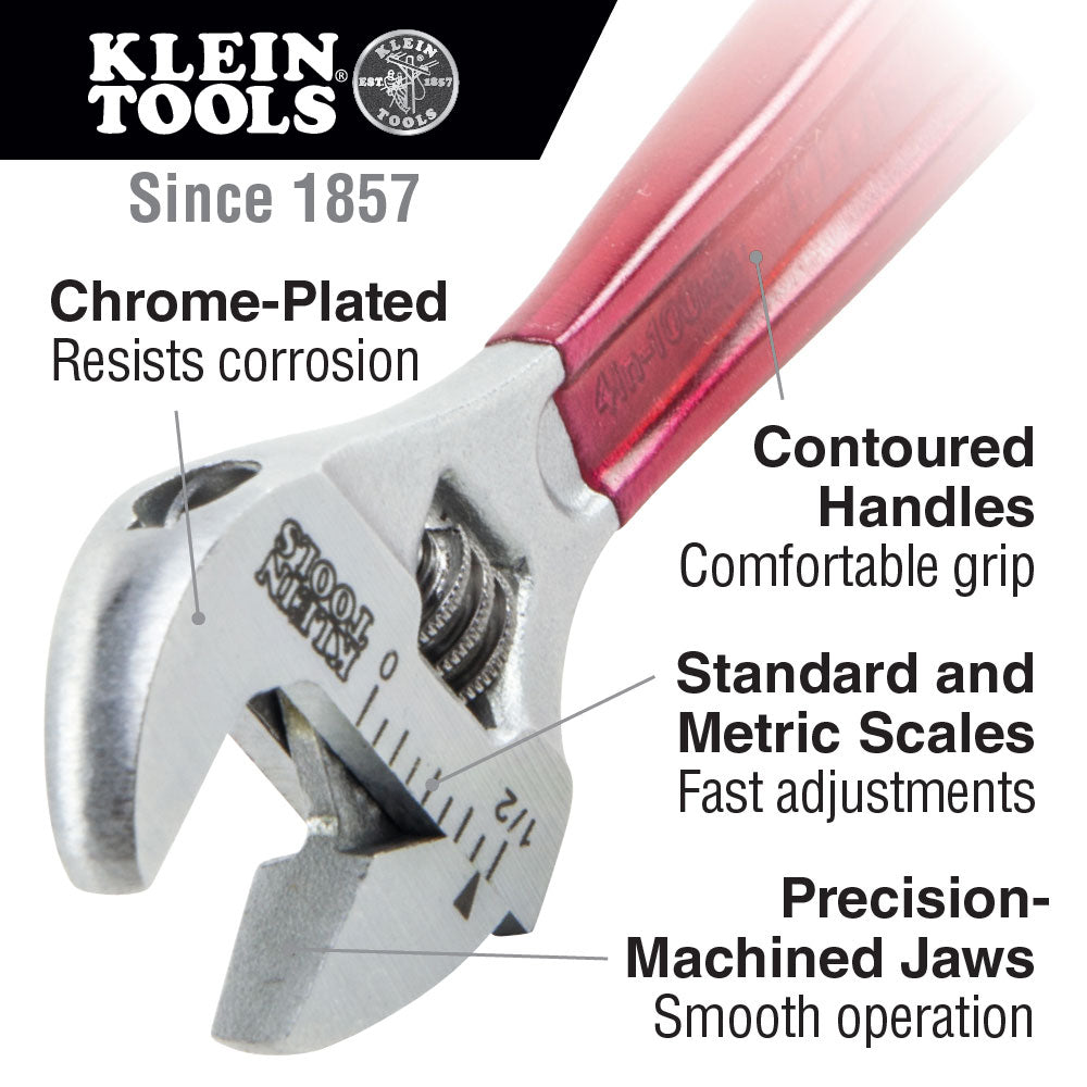 Klein Tools 12-Inch D507-12 Extra Capacity Adjustable Wrench for Heavy-Duty Tasks