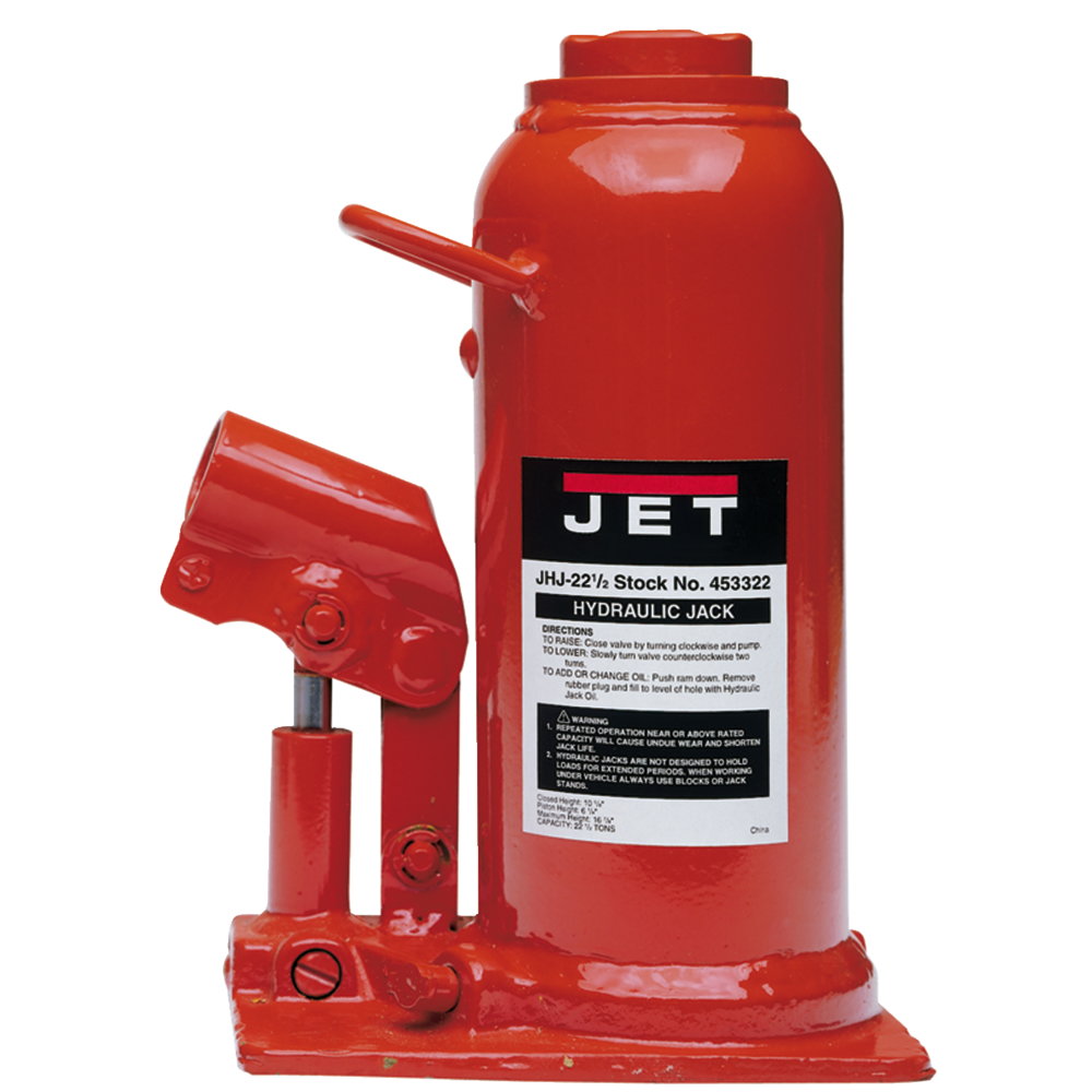 Jet JT9-453322 JHJ-22-1/2 22.5-Ton Corrosion-Resistant Hydraulic Bottle Jack