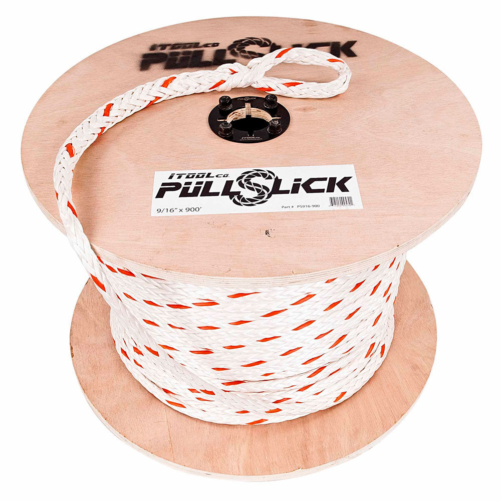 iTOOLco Industrial-Grade PS916-1200 Pull Slick Rope, Measuring 9/16 Inch in Diameter and 1200 Feet in Length