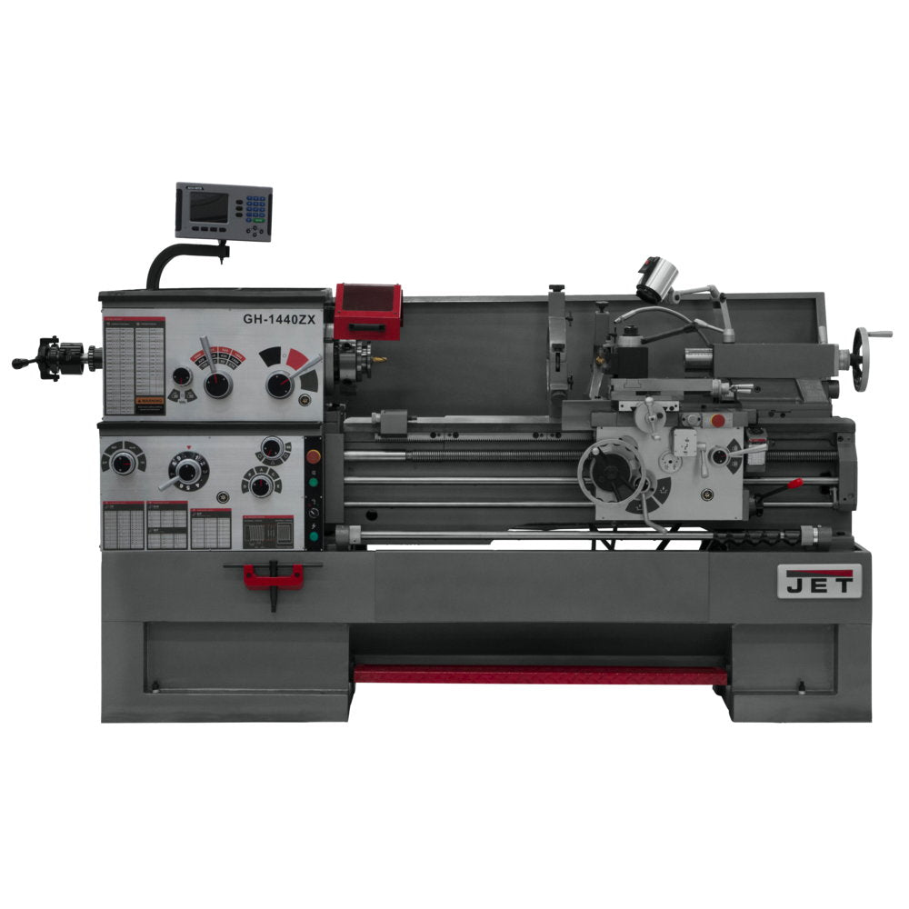 Jet JT9-321501 GH-1440ZX Large Spindle Bore Lathe with ACU-RITE 200S Digital Readout (DRO) and Collet Closer
